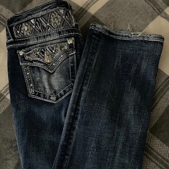 Miss Me Women's Dark Blue Boot Cut Jeans - Picture 4 of 4